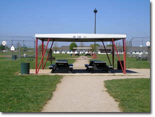 Pavilion #11 at Tri Township Park in Troy, Illinois Available for Rental for Large Groups in Illinois