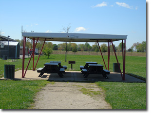 Pavilion #14 at Tri Township Park in Troy, Illinois Available for Rental for Large Groups in Illinois