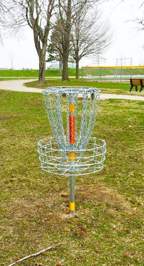 Frisbee Disc Golf Basket at Tri-Township Park District in Troy IL Frisbee Disc Golf Basket at Tri-Township Park District in Troy IL
