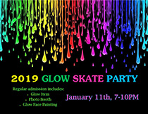 View the Flyer for the Glow Skate Party at the Tri-Township Park Activity Center