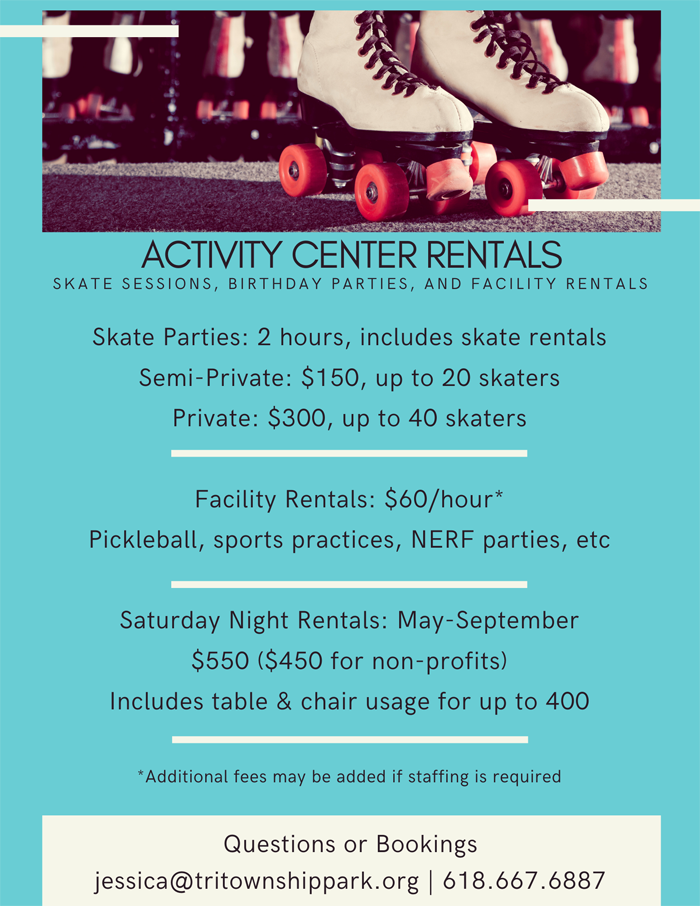 Activity Center Rental at Tri-Township Park in Troy IL