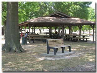 Pavilion #6 at Tri Township Park in Troy, Illinois Available for Rental & Located Across from the Petting Zooo in Illinois