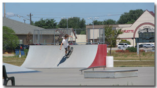 The Skate Park at Tri-Township Park in Troy, Illinois - IL
