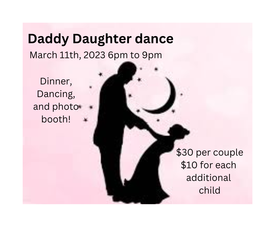 Daddy Daughter Dance at the Activity Center in Tri-Township Park in Troy IL