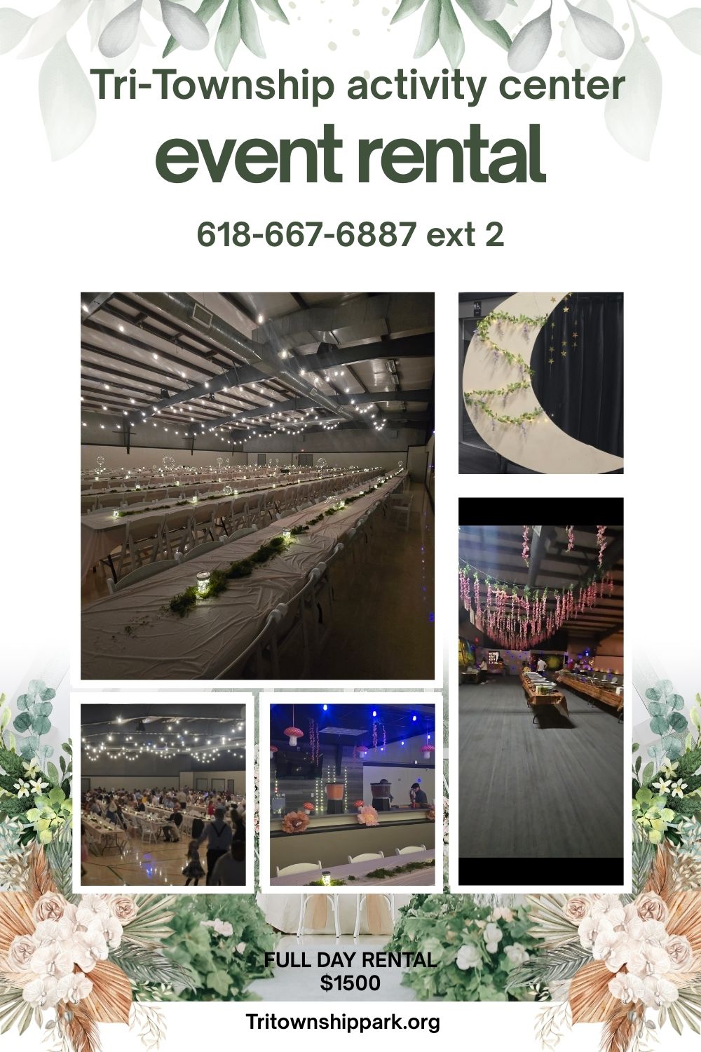 Activity Center Rentals at Tri-Township Park in Troy IL